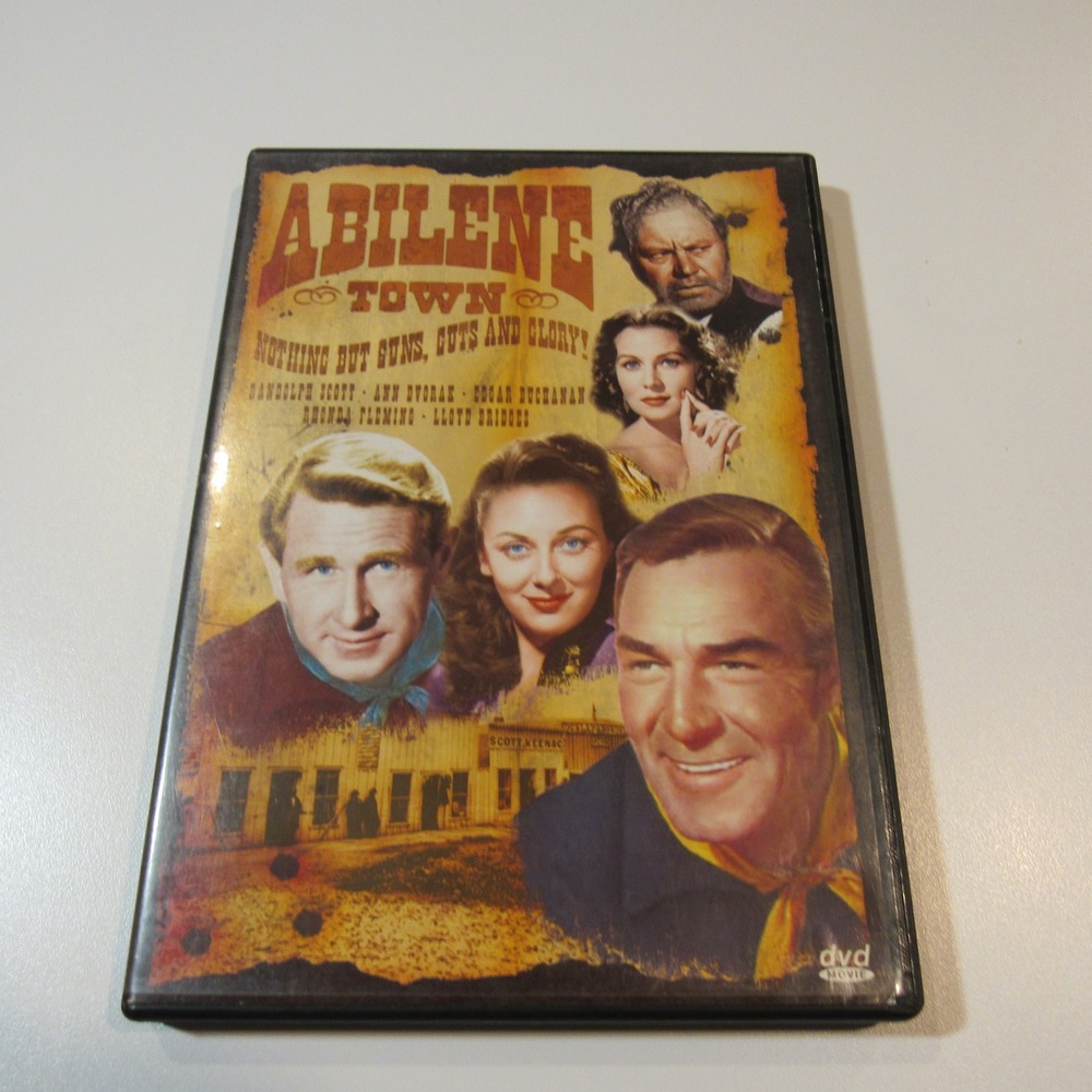 Abilene Town DVD Randolph Scott Western‎ Movie Region Free Black & White